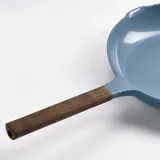 IKEA KLIPPFISK (ИКЕА КЛИППФИСК) — Сковорода, антипригарное покрытие/дерево темный серо-синий 28 см — фото 5