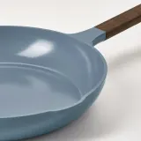 IKEA KLIPPFISK (ИКЕА КЛИППФИСК) — Сковорода, антипригарное покрытие/дерево темный серо-синий 28 см — фото 6