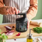 IKEA STENSNULTRA (ИКЕА СТЕНСНУЛТРА) — Овощерезка, черный серо-бирюзовый/прозрачный — фото 3
