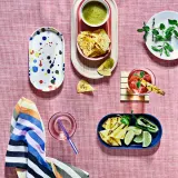 IKEA RÖDSNULTRA (ИКЕА РЁДСНУЛТРА) — Блюдо, разные узоры 20х11 см — фото 2
