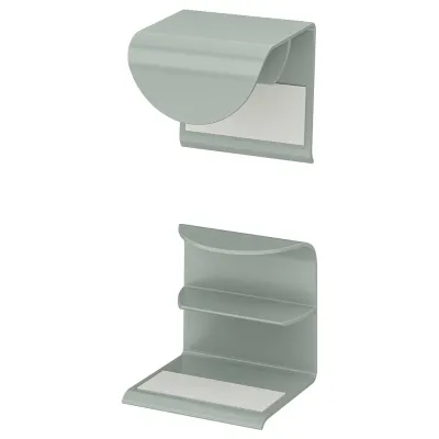 IKEA DRAGSMARK (ИКЕА ДРАГСМАРК) — Ручка зажимная, серо-зеленый 40 мм