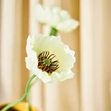 IKEA SMYCKA (ИКЕА СМЙСКА) — Искусственный цветок, для дома и улицы/мак/белый 51 см — фото 5