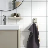 IKEA ÖBONÄS (ИКЕА ЁБОНЭС) — Тройной крючок на присоске, серо-бежевый 7х11 см — фото 2