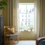 IKEA DYTÅG (ИКЕА ДИТОГ) — Занавеска, 2 шт., бежевый/на ленте, 145х300 см — фото 3