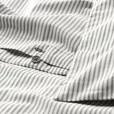 IKEA SOLFIBBLA (ИКЕА СОЛФИББЛА) — Пододеяльник и 2 наволочки, серый белый/полоска 200х200/50х60 см — фото 4