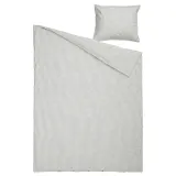 IKEA SOLFIBBLA (ИКЕА СОЛФИББЛА) — Пододеяльник и наволочка, серый белый/полоска 150х200/50х60 см — фото 5