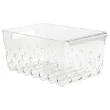 IKEA KLIPPKAKTUS (ИКЕА КЛИППКАКТУС) — Контейнер с отверстиями для холодильника, прозрачный 30х19х14 см — фото 1