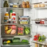 IKEA KLIPPKAKTUS (ИКЕА КЛИППКАКТУС) — Контейнер с отверстиями для холодильника, прозрачный 30х19х14 см — фото 4