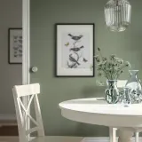 IKEA BERGKÖRSBÄR (ИКЕА БЕРГКЁРСБЭР) — Ваза, стекло/зеленый 20 см — фото 3