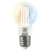 IKEA KAJPLATS (ИКЕА КАЙПЛАТС) — Лампочка LED E27 470 люмен, умная белый спектр/прозрачная/шар — фото 1
