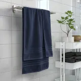 IKEA BROKGLIM (ИКЕА БРОКГЛИМ) — Полотенце банное, темно-синее 70х140 см — фото 4