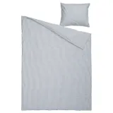 IKEA SOLFIBBLA (ИКЕА СОЛФИББЛА) — Пододеяльник и наволочка, белый синий/полоска 150х200/50х60 см — фото 5