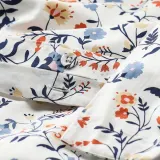 IKEA BRUDKRUSBÄR (ИКЕА БРУДКРУСБЭР) — Пододеяльник и наволочка, белый разноцветный/цветочный узор 150x200/50x60 см — фото 4