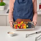 IKEA GRILLTIDER (ИКЕА ГРИЛЛТИДЕР) — Поднос для сервировки, нержавеющая сталь 30x20 см — фото 3