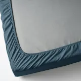 IKEA DVALA (ИКЕА ДВАЛА) — Простыня на резинке, синяя 120x200 см — фото 6