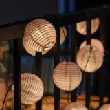 IKEA SOLVINDEN (ИКЕА СОЛВИНДЕН) — Гирлянда светодиодная, 12 ламп, на батарейках, розовая — фото 4