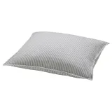 IKEA SOLFIBBLA (ИКЕА СОЛФИББЛА) — Наволочка, серая белая/в полоску 50x60 см — фото 1