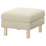 IKEA SALTSJÖBADEN (ИКЕА САЛТШЁБАДЕН) — Чехол для пуфа-подставки для ног, Fridtuna светло-бежевый — фото 2