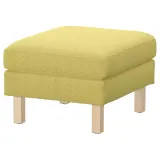 IKEA SALTSJÖBADEN (ИКЕА САЛТШЁБАДЕН) — Чехол для пуфа-подставки для ног, Fridtuna жёлтый — фото 2