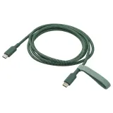 IKEA LILLHULT (ИКЕА ЛИЛЛХУЛТ) — USB-C на USB-C, тёмно-зелёный 60 Вт/1.5 м — фото 1