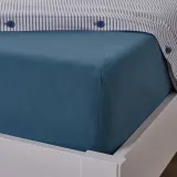 IKEA VÅRVIAL (ИКЕА ВОРВИАЛ) — Простыня на резинке, синий 160x200 см — фото 4