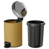 IKEA EKOLN (ИКЕА ЕКОЛН) — Ведро для мусора, тёмно-жёлтый 3 л — фото 2