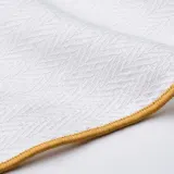 IKEA SANDABBORRE (ИКЕА САНДАББОРРЕ) — Кухонное полотенце, белый/тёмно-жёлтый 50x50 см — фото 7