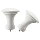 IKEA BÄCKRADULA (ИКЕА БЭКРАДУЛА) — Наконечники, 1 пара, белый — фото 1