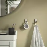 IKEA ÖRNVRÅK (ИКЕА ЁРНВРОК) — Часы с гигро-/термометром, белый 8x3 см — фото 7