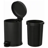 IKEA PÄRLSLINKE (ИКЕА ПЭРЛСЛИНКЕ) — Ведро для мусора, чёрный 3 л — фото 2