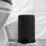 IKEA PÄRLSLINKE (ИКЕА ПЭРЛСЛИНКЕ) — Ведро для мусора, чёрный 3 л — фото 3