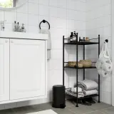 IKEA PÄRLSLINKE (ИКЕА ПЭРЛСЛИНКЕ) — Ведро для мусора, чёрный 3 л — фото 4