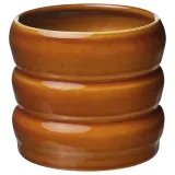 IKEA HASSELBUKETT (ИКЕА ХАССЕЛБУКЕТТ) — Кашпо — для дома/улицы, коричнево-жёлтое, 12 см — фото 1