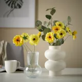 IKEA PÄRLHÄGG (ИКЕА ПЭРЛХЭГГ) — Ваза — бежевая, 22 см — фото 4