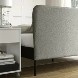 IKEA SLATTUM (ИКЕА СЛАТТУМ) — Чехол на изголовье кровати — Эрерюд серый/бежевый 160 см — фото 5