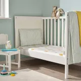IKEA LEN (ИКЕА ЛЕН) — Простыня детская, белая с рисунком мишек, 2 шт. 60x120 см — фото 4