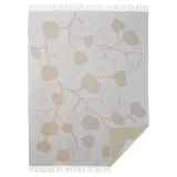 IKEA PERSIKOTRÄD (ИКЕА ПЕРСИКОТРЭД) — Плед, кремовый/серо-бежевый 150x200 см — фото 2