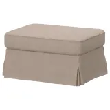 IKEA EKTORP (ИКЕА ЕКТОРП) — Чехол на пуф, Таллмюра бежевый — фото 2