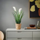 IKEA FEJKA (ИКЕА ФЕЙКА) — Искусственное растение в горшке, для дома и улицы, трава 12 см — фото 2