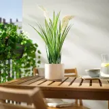 IKEA FEJKA (ИКЕА ФЕЙКА) — Искусственное растение в горшке, для дома и улицы, трава 12 см — фото 3