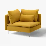IKEA SÖDERHAMN (ИКЕА СЁДЕРХАМН) — Чехол на секцию угловую, Келинге тёмно-жёлтый — фото 2