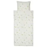IKEA BARNDRÖM (ИКЕА БАРНДРЁМ) — Пододеяльник и наволочка, белый/зелёный, лес 150x200/50x60 см — фото 6