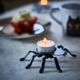 IKEA KUSTFYR (ИКЕА КУСТФИР) — Подсвечник для чайной свечи, паук черный 2 см — фото 2