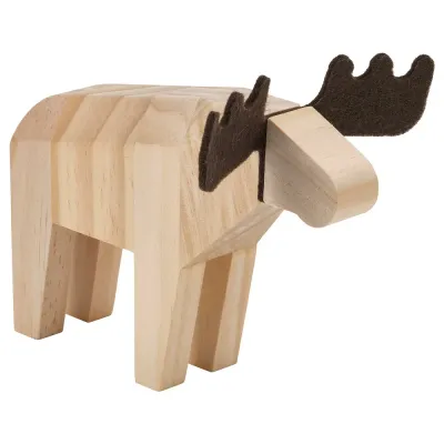IKEA HÖSTAGILLE (ИКЕА ХЁСТАГИЛЛЕ) — Украшение, лось, сосна/темный серо-зеленый 13 см