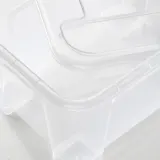 IKEA SAMLA (ИКЕА САМЛА) — Коробка с крышкой, прозрачный 14х18х10 см/1 л — фото 6