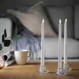 IKEA FINSMAK (ИКЕА ФИНСМАК) — Подсвечник, стекло бесцветное 4 см — фото 3