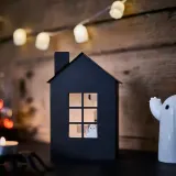 IKEA KUSTFYR (ИКЕА КУСТФИР) — Подсвечник для чайных свечей, черный 17 см — фото 3