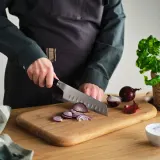 IKEA FJÄLLRÖDING (ИКЕА ФЙЭЛЛРЁДИНГ) — Нож сантоку, дамасская сталь/черный 16 см — фото 2