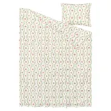 IKEA FYRISVIDE (ИКЕА ФИРИСВИДЕ) — Пододеяльник и наволочка, белый/цветочный узор 150х200/50х60 см — фото 5