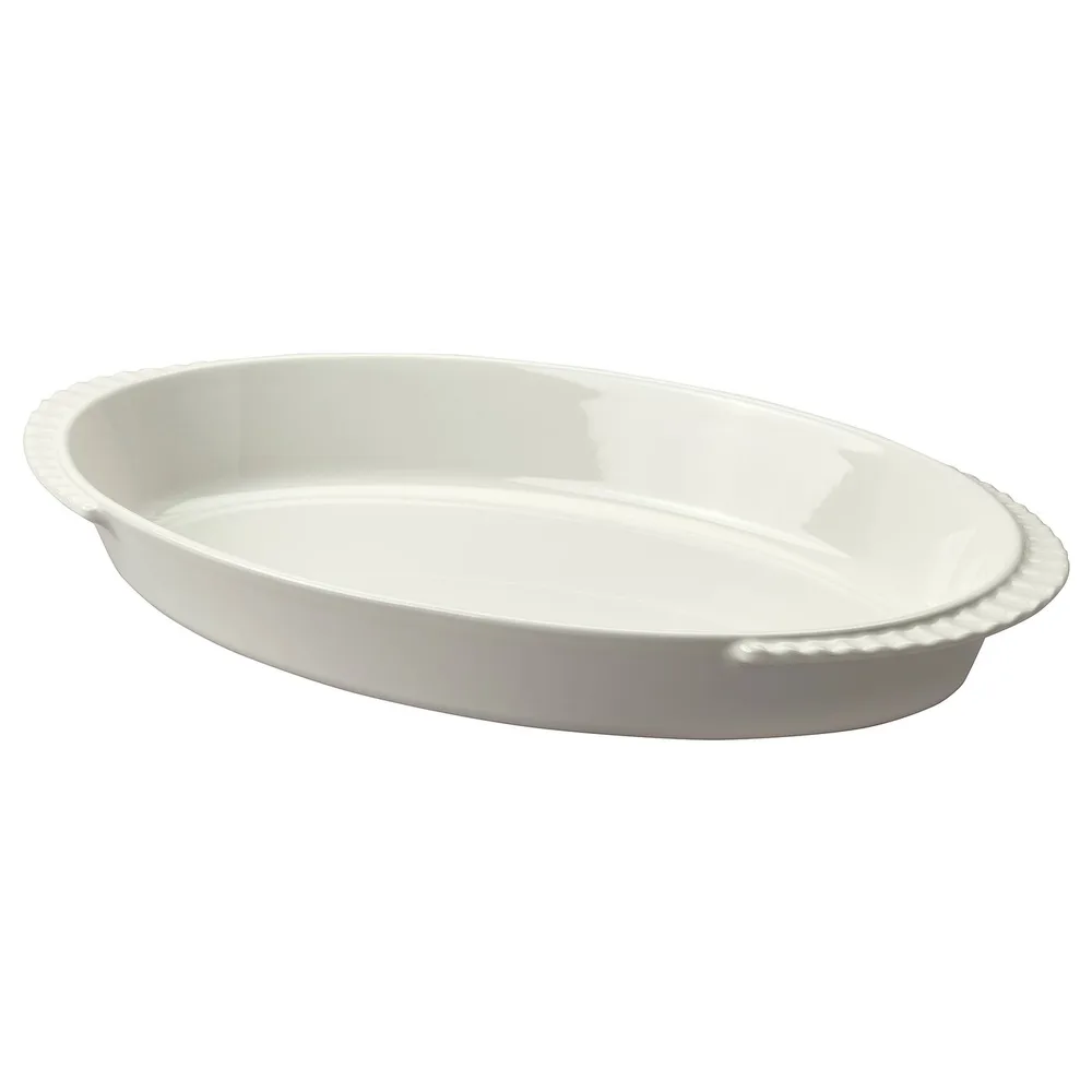 IKEA HÖSTAGILLE (ИКЕА ХЁСТАГИЛЛЕ) — Форма для запекания, кремовая 54х30 см